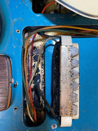 SOLD - Sell us yours! Fender Jaguar 1964 Custom Color Lake Placid Blue with Gold Hardware - Mahar's Vintage Guitars