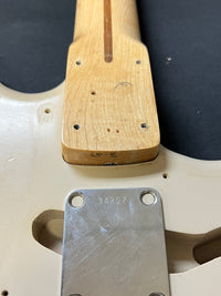 Sold! SELL US YOURS! Fender Musicmaster Gold Guard 1959 - Mahar's Vintage Guitars