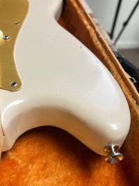 Sold! SELL US YOURS! Fender Musicmaster Gold Guard 1959 - Mahar's Vintage Guitars