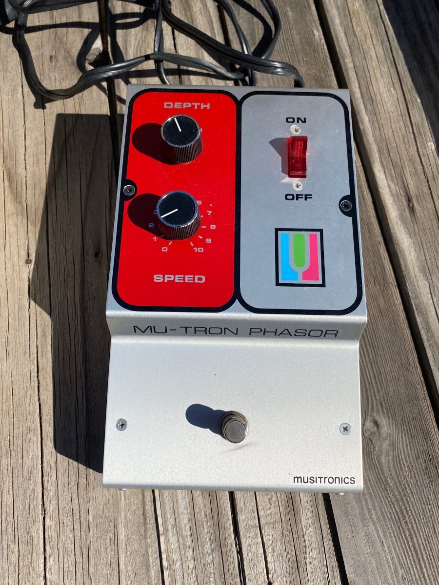 SOLD - Sell us yours! Musitronics Mu - Tron Phasor Near Mint with Box - Mahar's Vintage Guitars