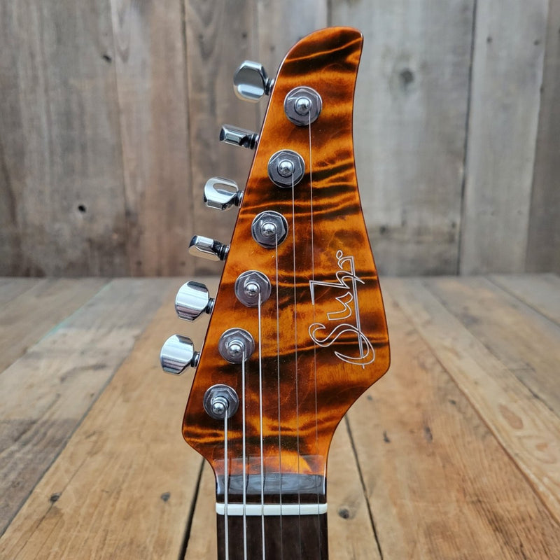SOLD - Suhr Carve Top Standard Brazilian Fretboard Bengal Quilt - 2003 - Mint - Mahar's Vintage Guitars