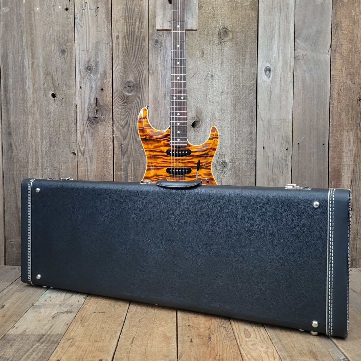 SOLD - Suhr Carve Top Standard Brazilian Fretboard Bengal Quilt