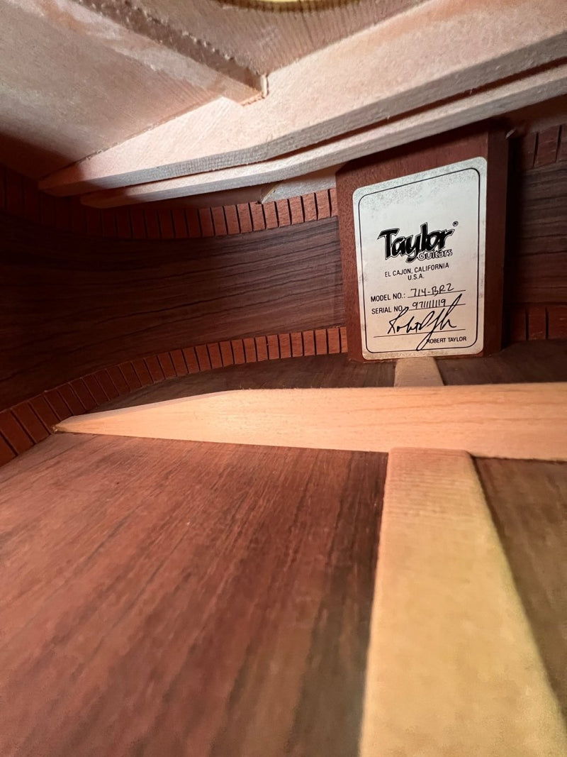 SOLD - Taylor 714 BRZ Limited Edition Brazilian Rosewood 1997 - Mahar's Vintage Guitars