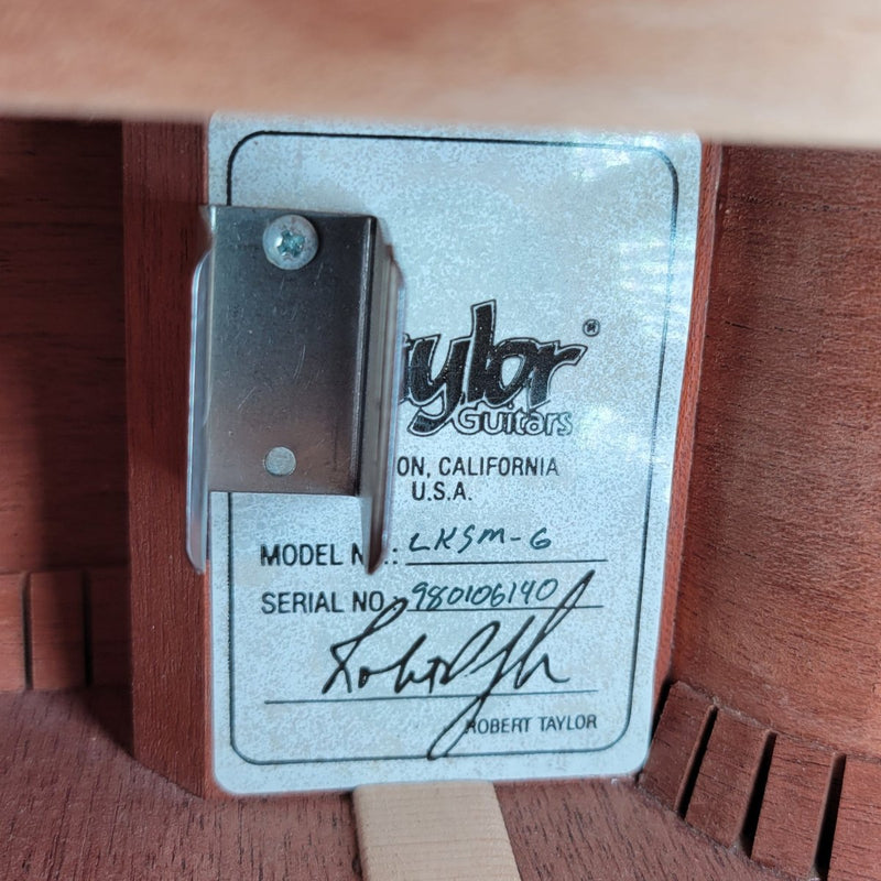 SOLD - Taylor LKSM - 6 Leo Kottke Signature 1998 NAMM Show Model - Mahar's Vintage Guitars