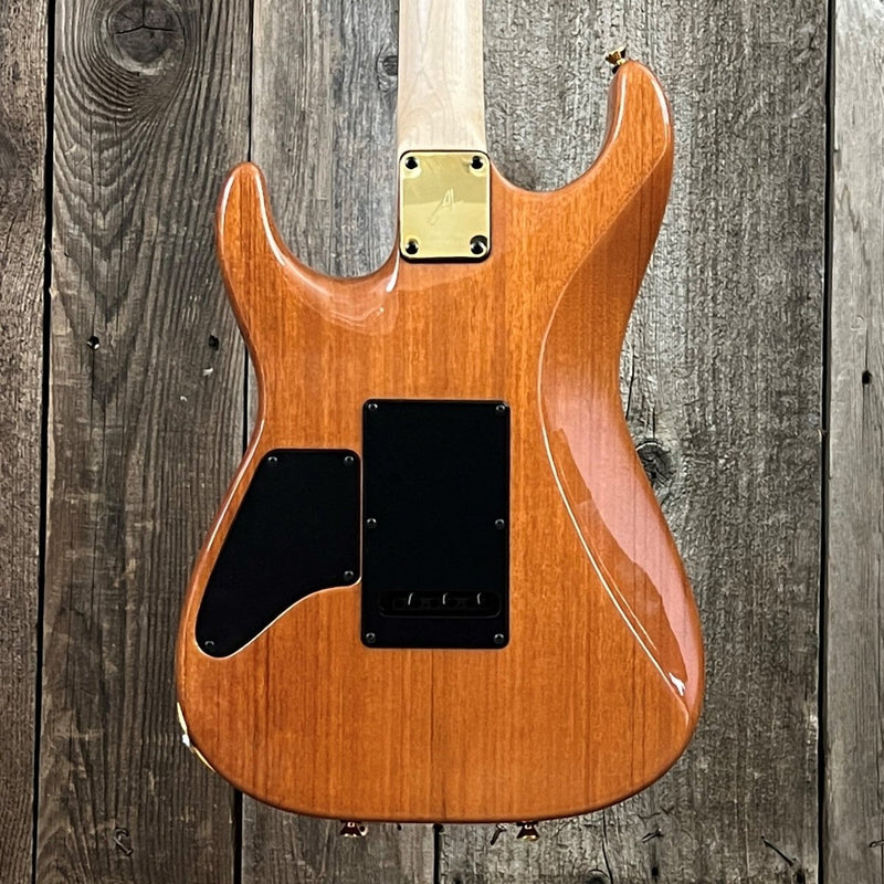 SOLD - Tom Anderson Hollow Drop Top Quilt Maple on Mahogany 2000 - Mahar's Vintage Guitars
