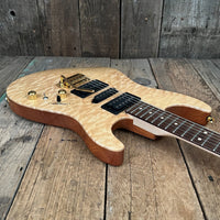 SOLD - Tom Anderson Hollow Drop Top Quilt Maple on Mahogany 2000 - Mahar's Vintage Guitars