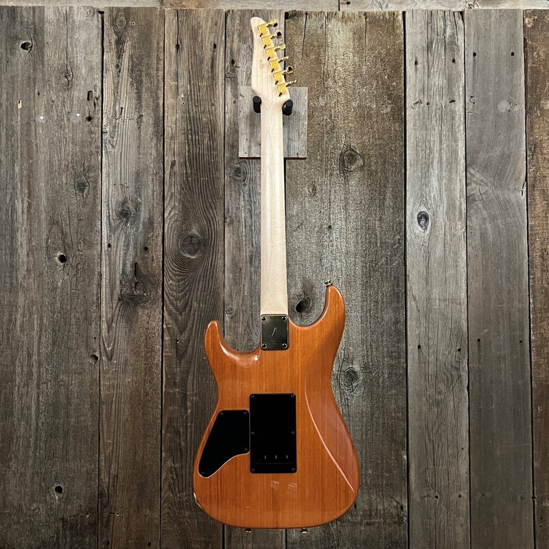 SOLD - Tom Anderson Hollow Drop Top Quilt Maple on Mahogany 2000 - Mahar's Vintage Guitars