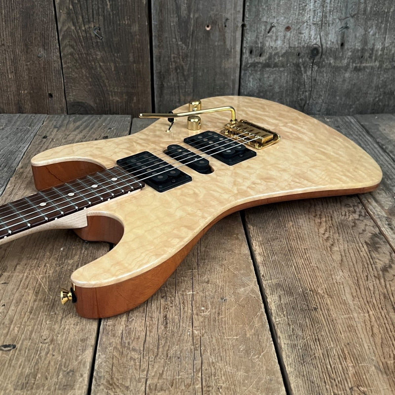 SOLD - Tom Anderson Hollow Drop Top Quilt Maple on Mahogany 2000 - Mahar's Vintage Guitars