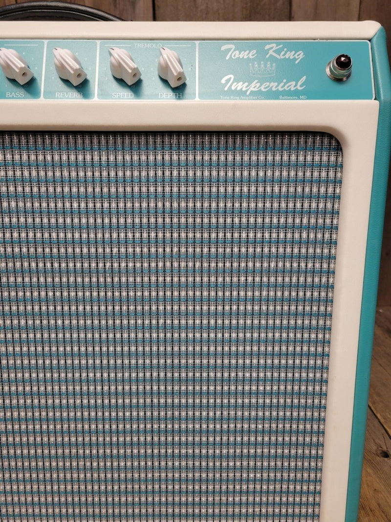 SOLD - Tone King Imperial MK1 Combo Turquoise - Mahar's Vintage Guitars