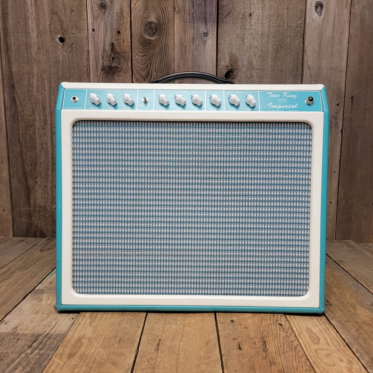 SOLD - Tone King Imperial MK1 Combo Turquoise - Mahar's Vintage Guitars