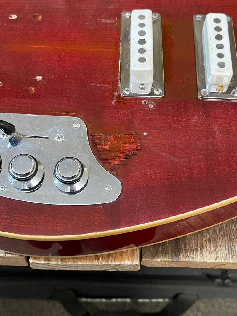 SOLD - VOX Mark VI Acoustic 1966 Trans Cherry - Mahar's Vintage Guitars