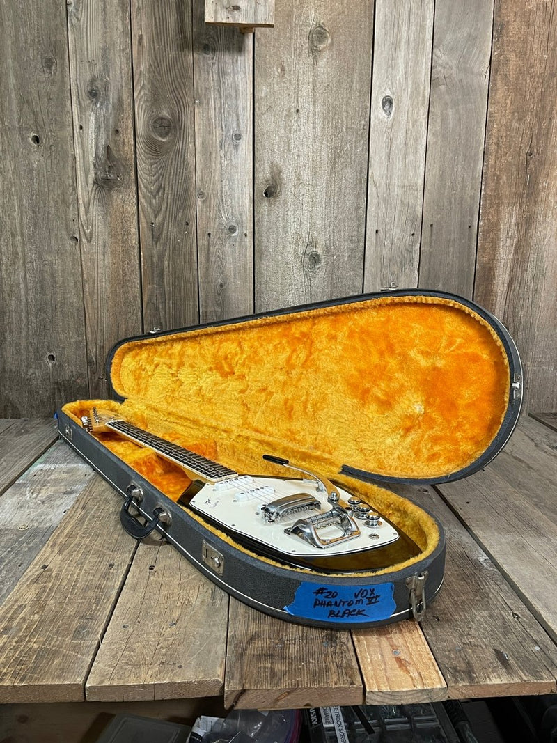 SOLD - Vox Phantom VI 1966 Black - Mahar's Vintage Guitars