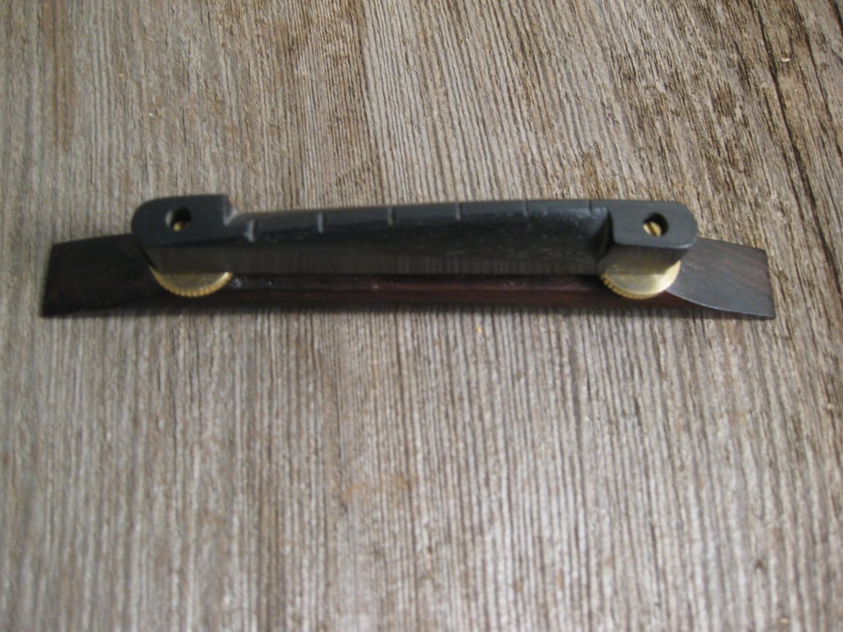 Unbranded Floating Rosewood Bridge/Saddle for Archtop Guitars - Mahar's Vintage Guitars